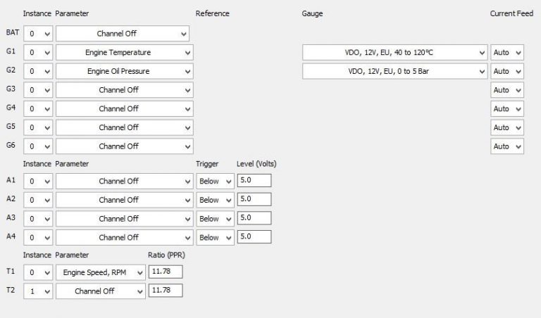 Variable Configuration Emu What is needed to configure the EMU-1 - Actisense