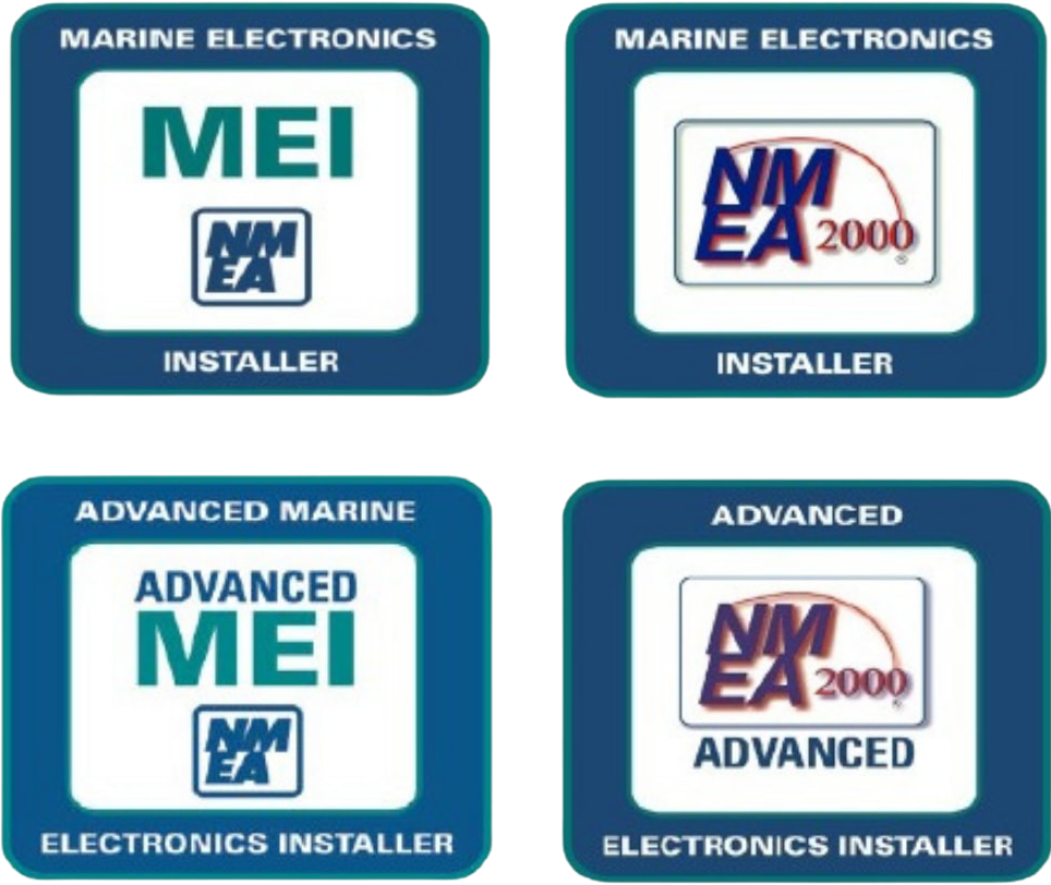 NMEA Certified installer logos